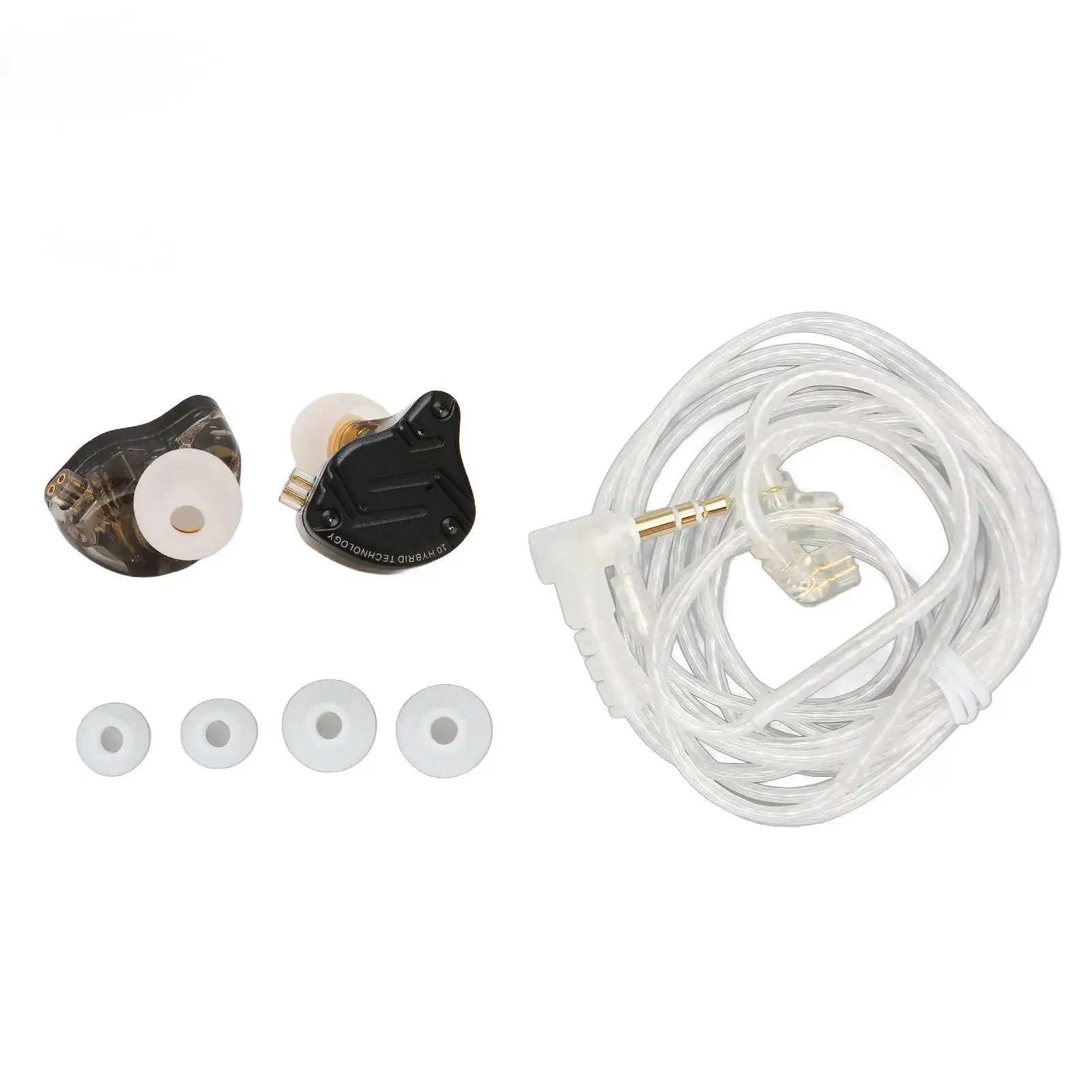 Monitor Earbuds HiFi Ergonomic High Sensitivity  ZS10 PRO X Wired Monitor Earbuds 1DD 4BA  Driver for Daily