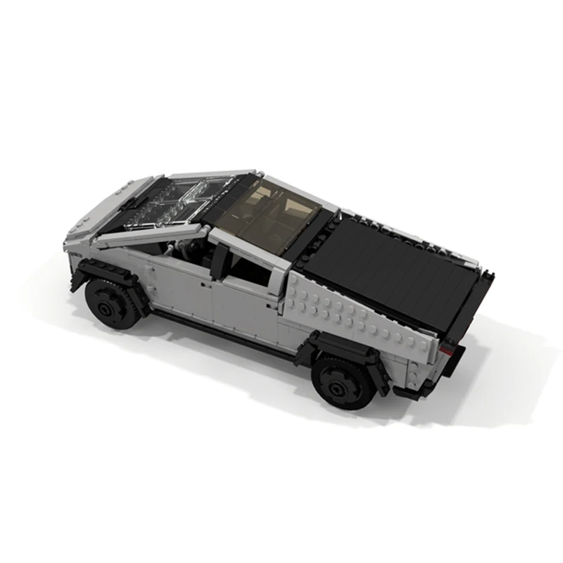 957pcs MOC Teslaes Cybertruck Launch V3 - Miniland 1 21 - Expert Model Team Model Building Blocks Construction Display Idea