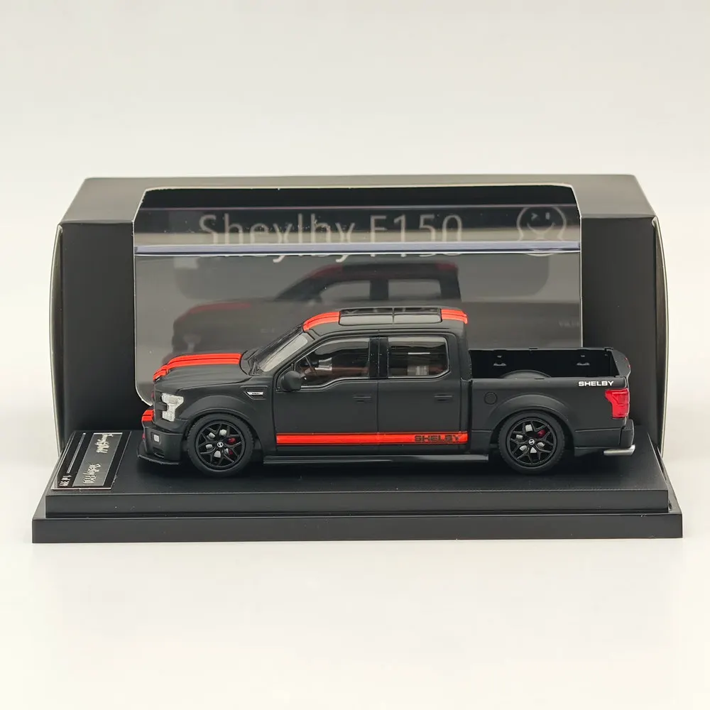 

Funny Model 1/64 For SHELBY F150 Shelby Super Pickup Black Diecast Models Car Limited Collection Auto Toys Gift