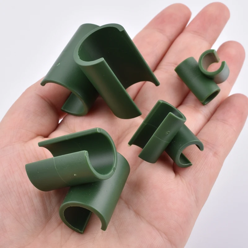 10/20/50pcs Plant Support Trellis Connector Garden Greenhouse Bracket Fix Clamp Cross Clip 360 Adjustment Plastic Fastener