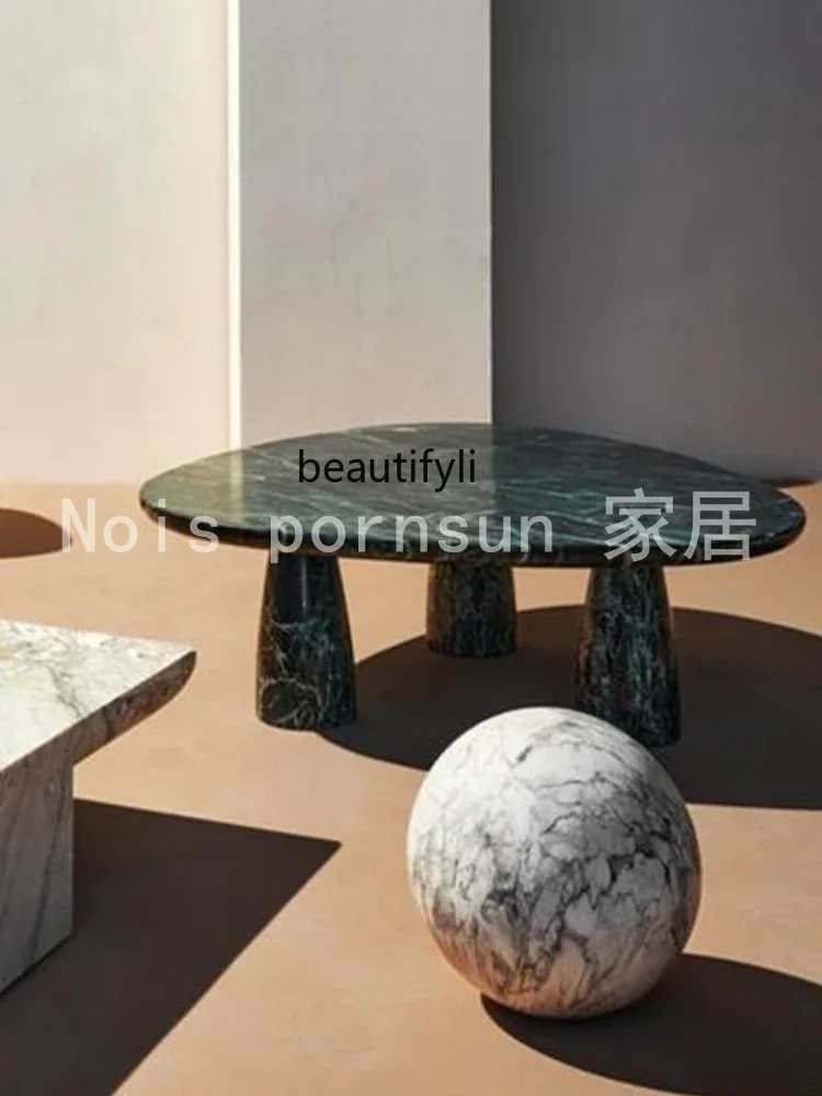 

Cy56 Modern simple marble coffee table small apartment home, living room coffee table, Nordic coffee table