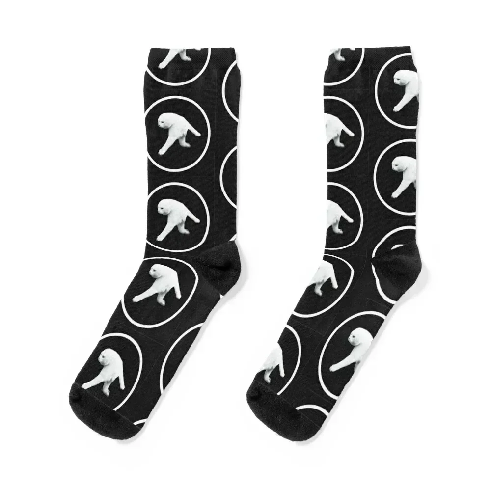

Aphex Twin Cat two-legged cat meme parody Socks Toe sports funny sock sports and leisure halloween Women Socks Men's