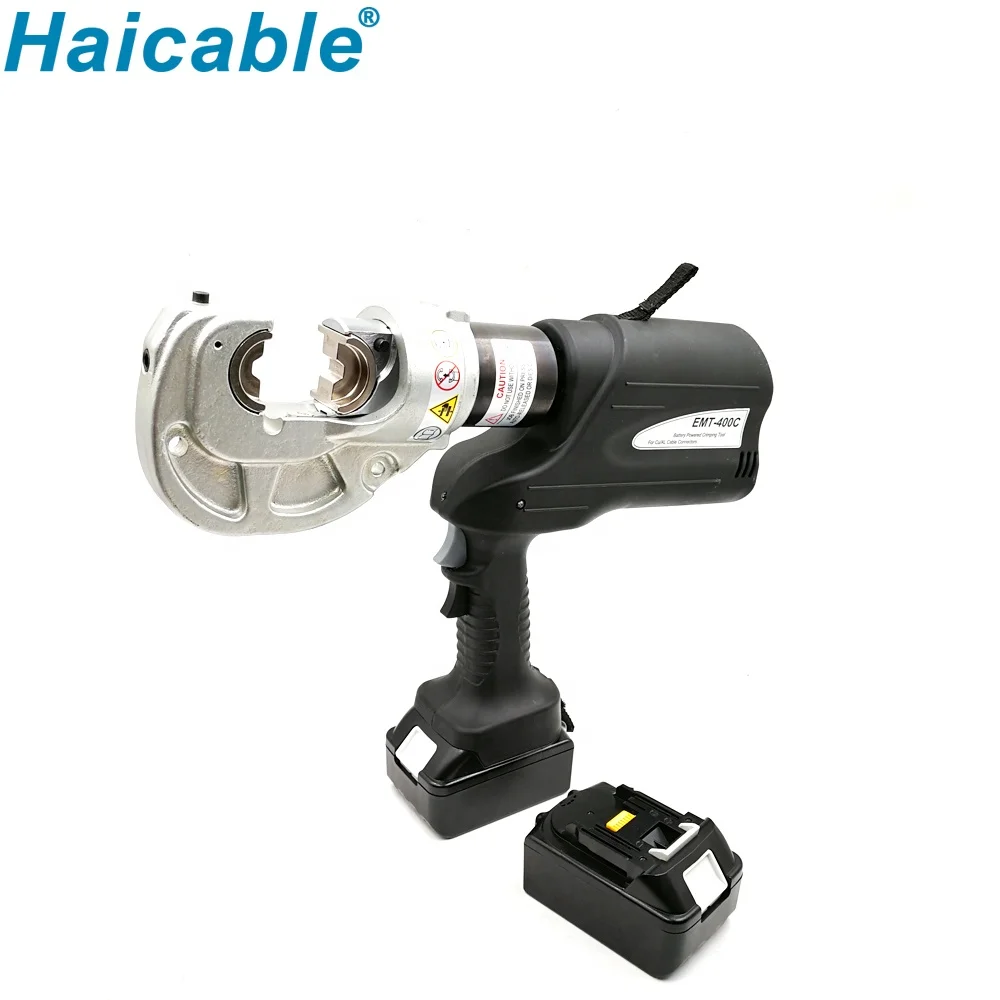 أداة تجعيد العروة اللاسلكية الهيدروليكية متعددة الوظائف تعمل بالبطارية 400mm2 EMT-400C المكشكش الكهربائي