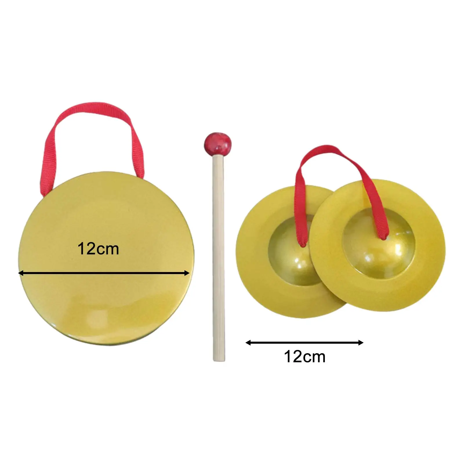 Mini cymbales à doigts pour enfants, gong de développement précoce, entraînement traditionnel chinois pour les vacances