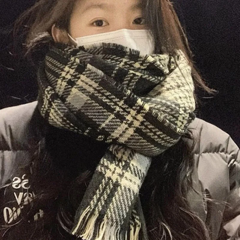 الشتاء الدفء شرابة وشاح طالب شبكة يندبروف رشاقته الدفء تنوعا موضة حسن المظهر المشاعر لينة لزجة امرأة شال
