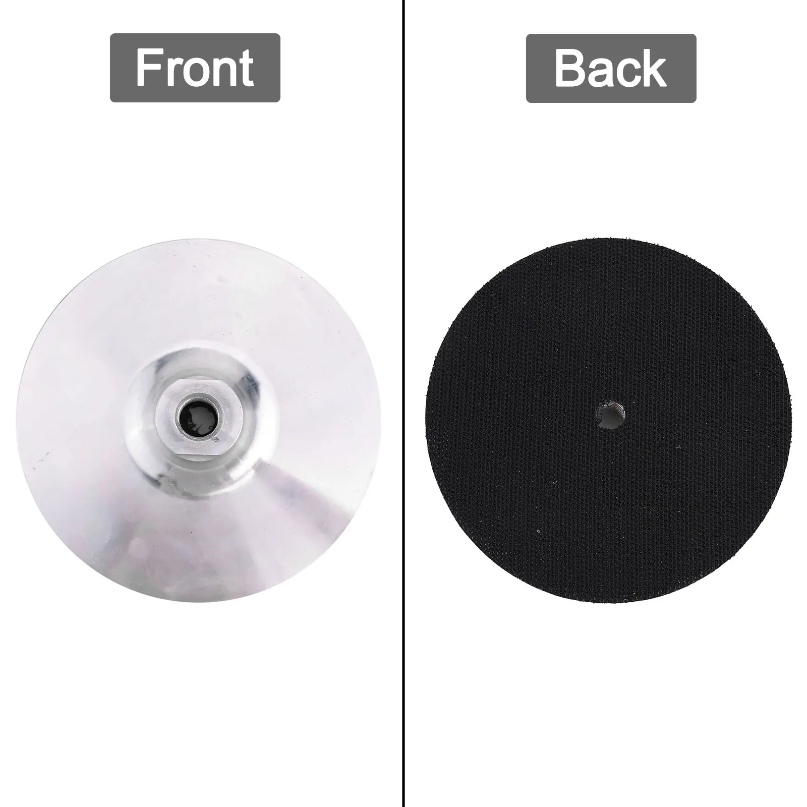 

1 шт., 125 мм, 5 дюймов, алюминиевая полировальная подушечка, подложка, наждачная бумага, пластина, абразивные диски для шлифовальных машин для полировки резьбы M14