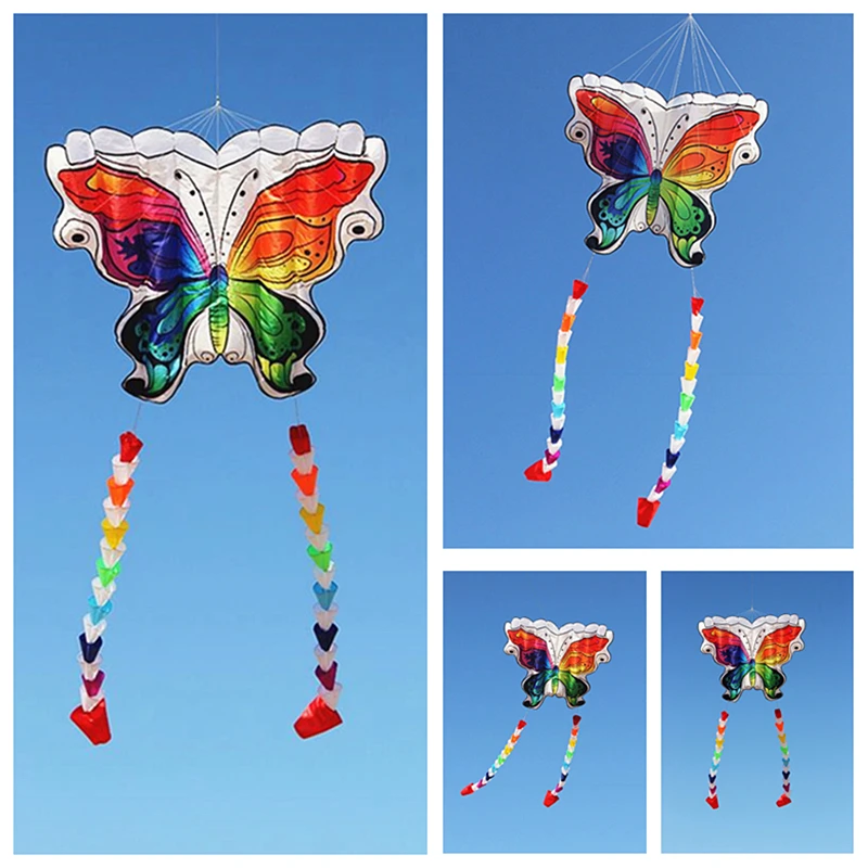 

free shipping new kites flying butterfly kites nylon kites factory professional winds kites reel octopus kite Eagle kite wind