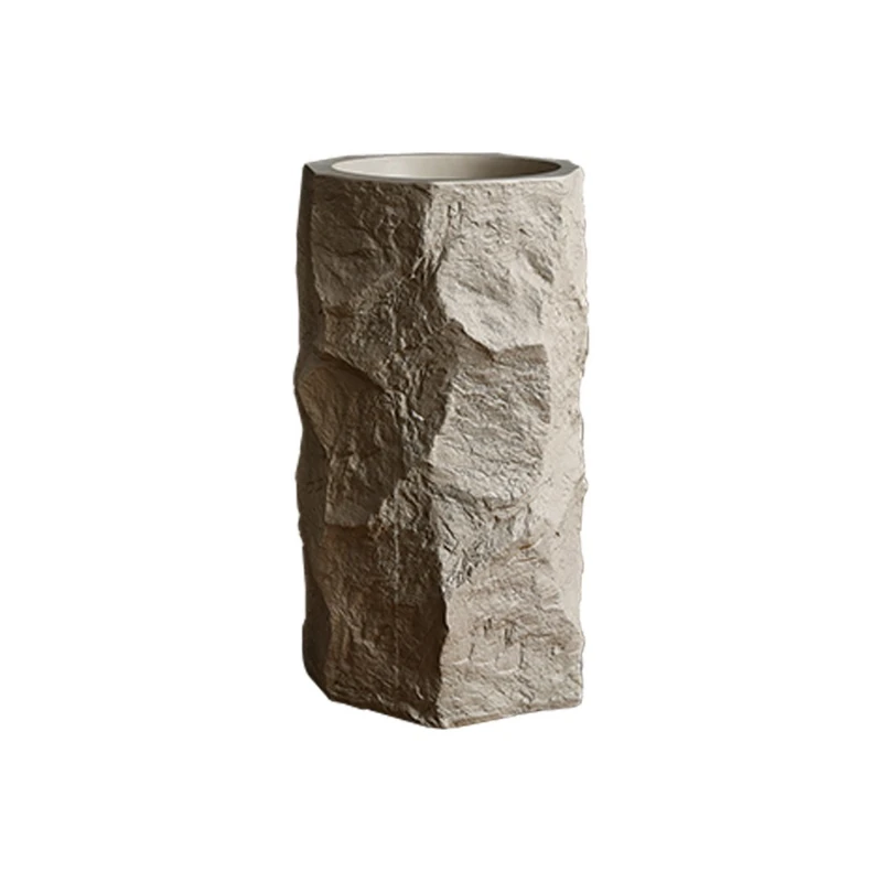 

Wabi Sabi Wind Artificial Stone Washing Plate B & B Hotel Bathroom Washing Table Internet celebrity restaurant Bathroom Washing