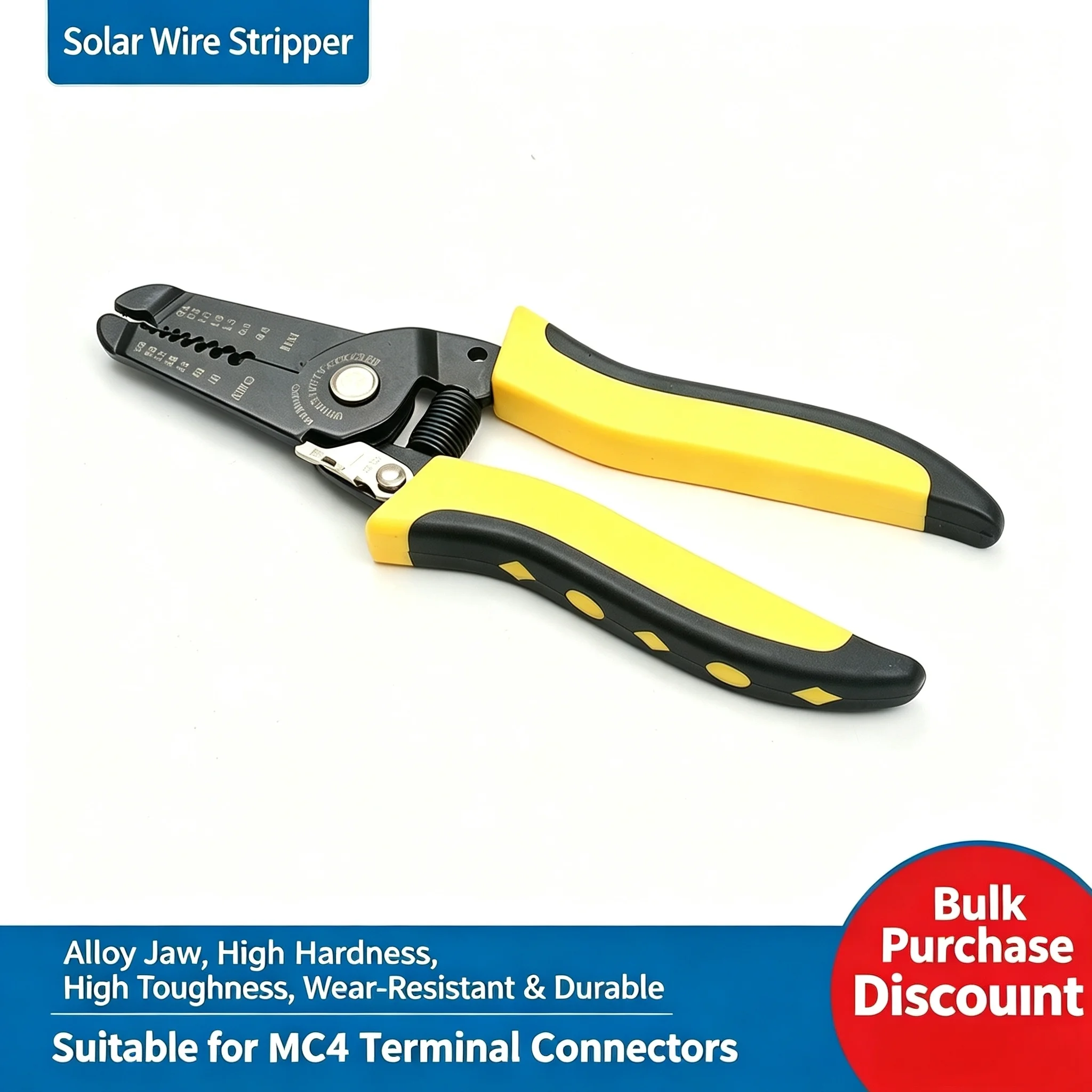 Wire stripper 7-inch electrician wire crimping tool, wire stripper, wire pulling, cutting, integrated cable tool