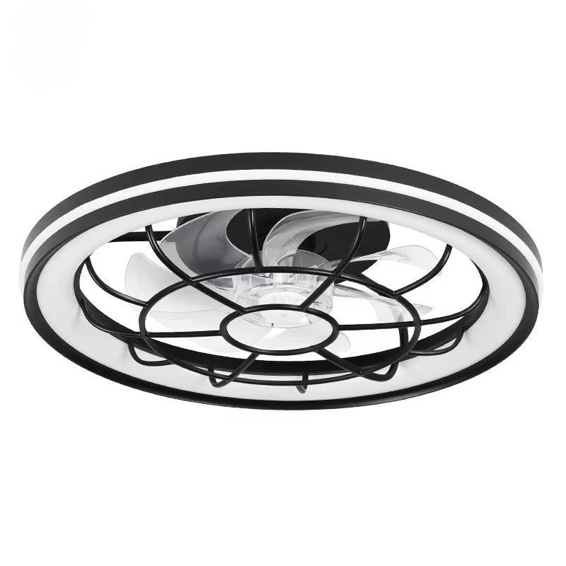 Company LED ceiling fan light, remote control three-color temperature adjustment ABS + metal structure