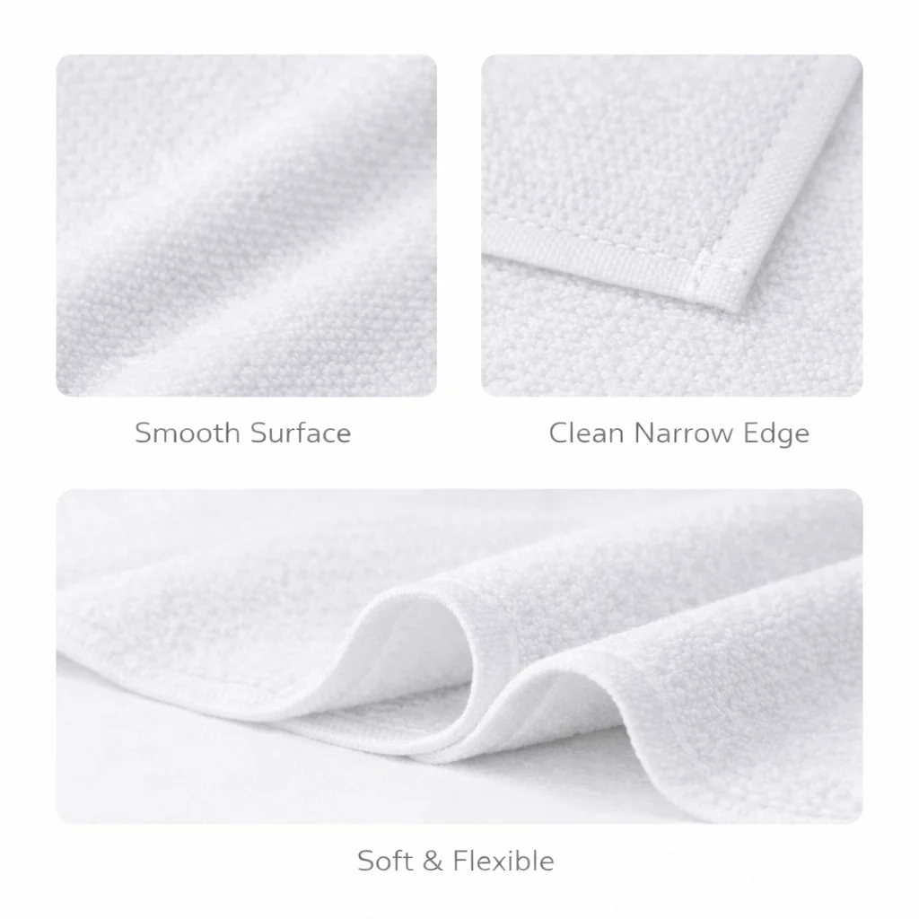 White Towel Set 40×60cm, 5PCS Blank Sublimation Towels with 1PC Heat Resistant Tape for Heat Press & Daily Use