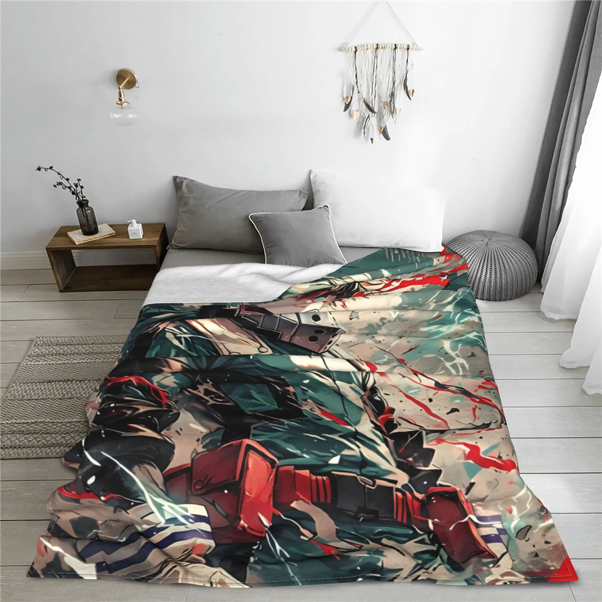 1PC Izuku Midoriya  Winter Blankets for Adults Bedding Home Interior Sofa Knee