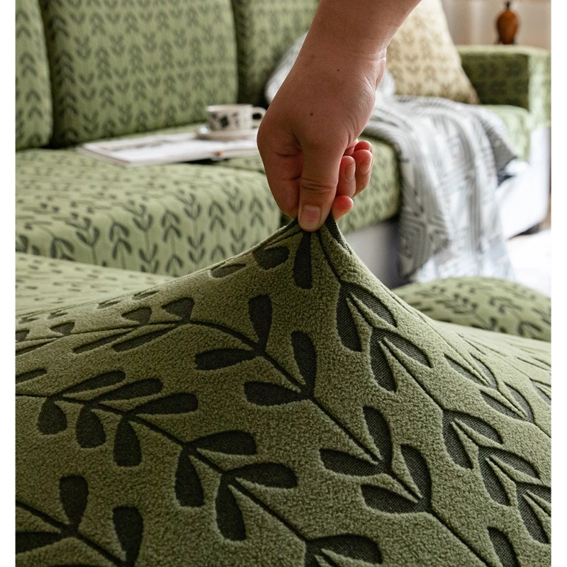 2025 New Fleece L-Shaped Corner Sofa Cover 1 2 3 4 Seater Universal Couch Cover All-Season Non-Slip Stretch Seat Protector