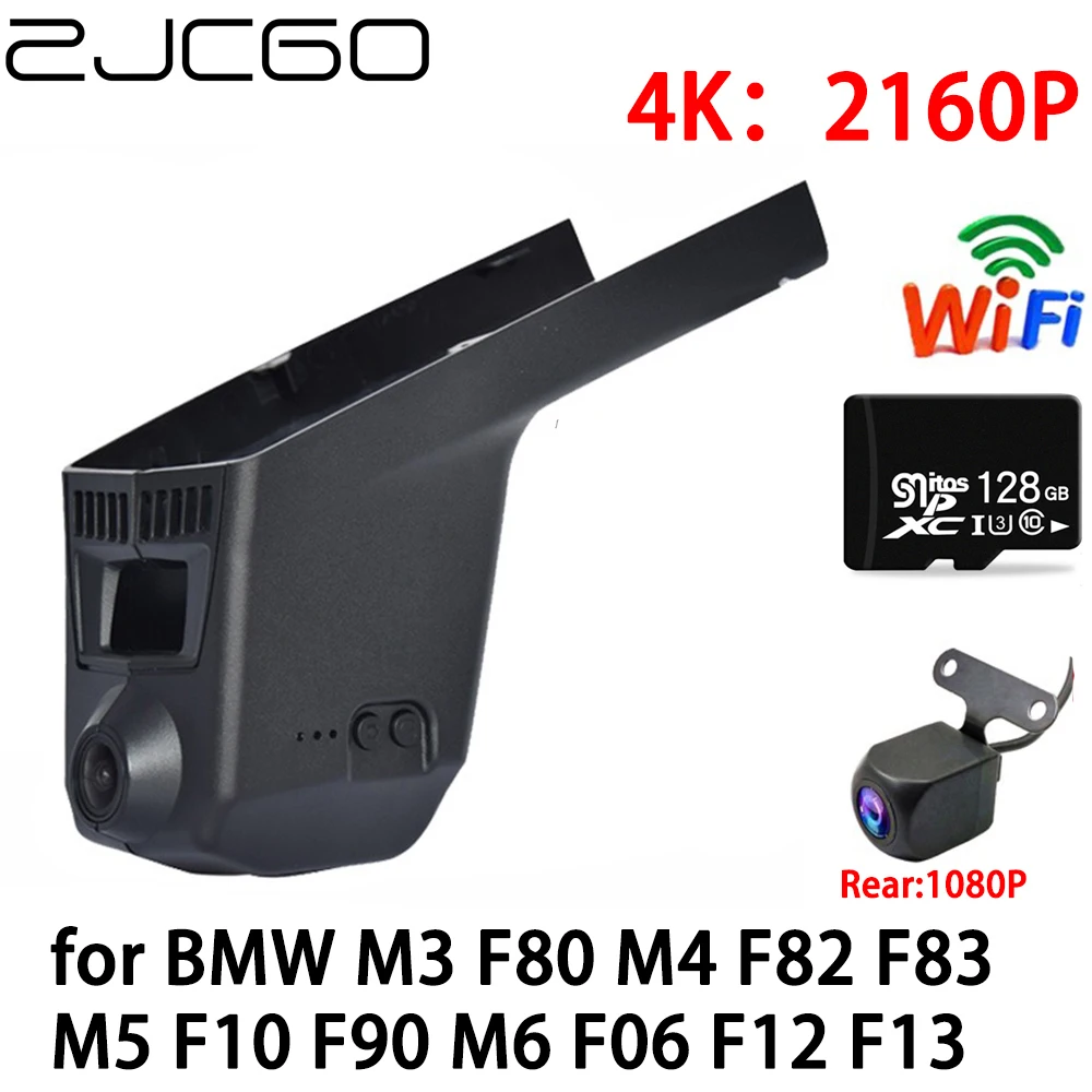 

ZJCGO 4K Car DVR Dash Cam Wifi Front Rear Camera 2 Lens 24h Parking Monitor for BMW M3 F80 M4 F82 F83 M5 F10 F90 M6 F06 F12 F13