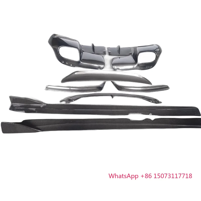 

For F12 Carbon Fiber Body Kit F12 Upgrade RZ Style Carbon Fiber Front and Rear Bumper Spoiler Hood Body Kit