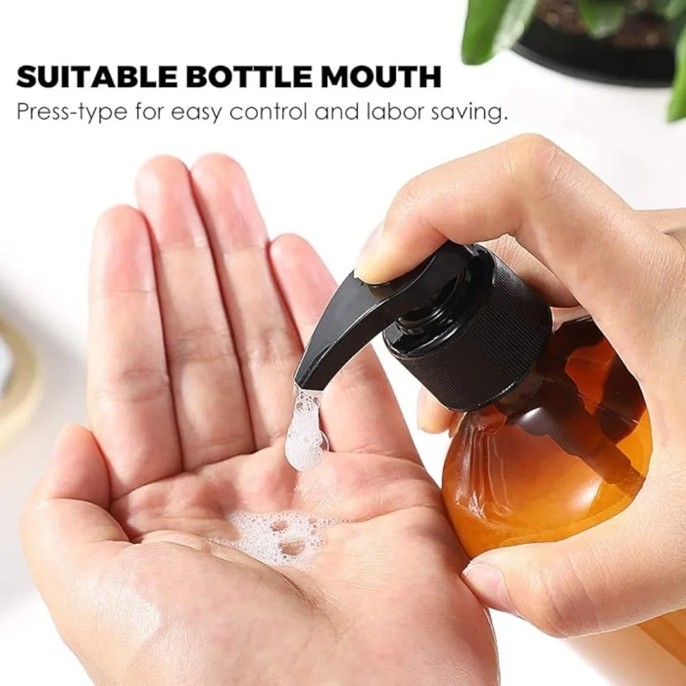 4PCS 300ML 500ML Portable Empty Refillable Pump Shampoo Dispenser Bottle Hand Soap Dispenser Lotion Container for Liquid Soap