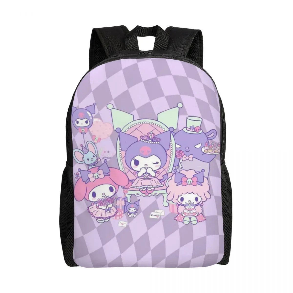 

Custom Kuromi New Anime Cartoon Laptop Backpack Women Men Basic Bookbag for School College Student Bag