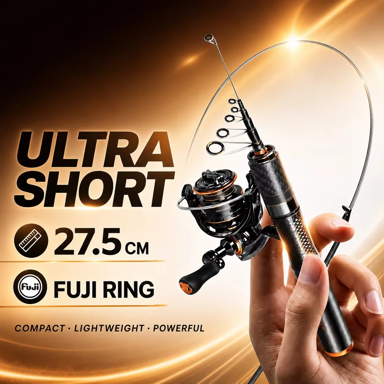 HASIDA Telescopic Lure Rod Ultra Light UL Titanium Alloy Guide Rings Portable Micro Spinning Pole For Stream Trout Freshwater