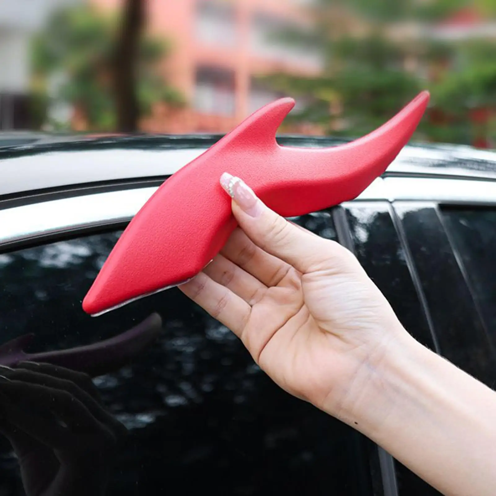

3D Car Roof Dragon Horn 2Pcs=1Pair No-Drill Automotive Dragon Horn Decoration Car Exterior Attachment for Bike Motorcycle