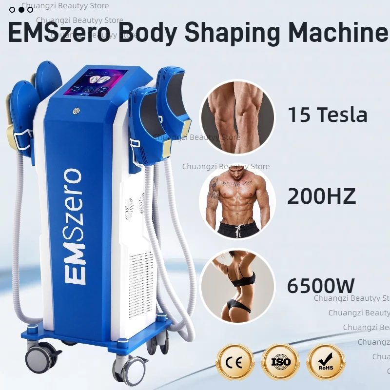 

EMSZERO RF 6500W 15 Tesla EMS Slimming Machine Hiemt Nova Body Sculpting High Strength Pelvic Muscle Stimulator Salon Equipment