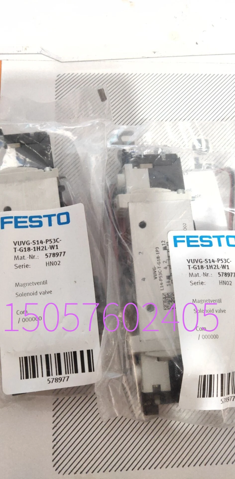 FESTO VUVG-S14-P53C-T-G18-1H2L-W1 Festo 578977 In Stock