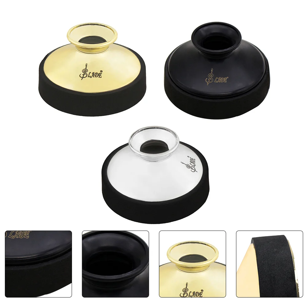 3 Pcs Saxophone Mute Supplies for Instruments Noise Remove Tool Abs Accessories