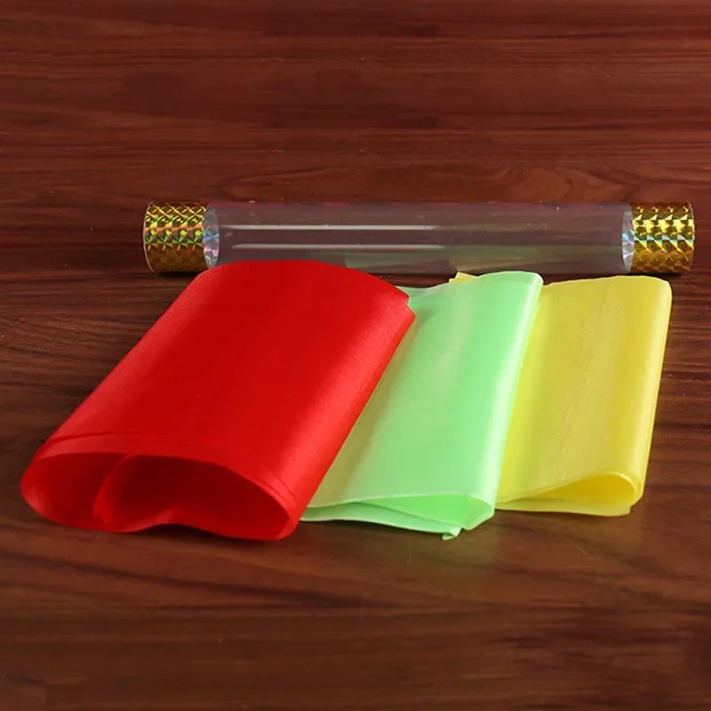 The Crystal Tube With Silk/Silk Blow PVC Tube Magic Tricks Stage Illusion Accessories Props Gimmick Props Scarve Linking Magica