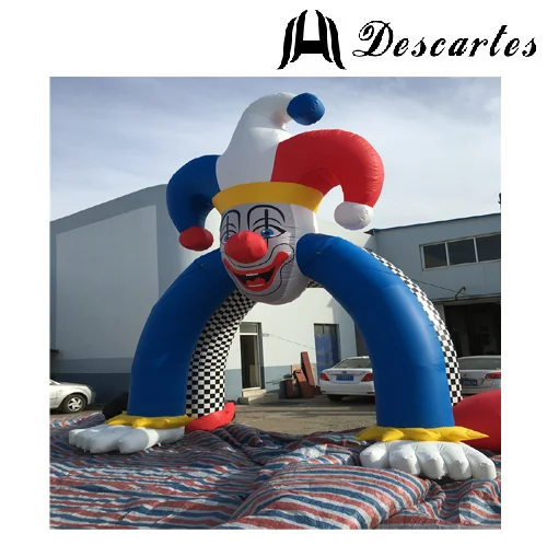 Festival Outdoor Inflatable Halloween Clown Archway For Advertising
