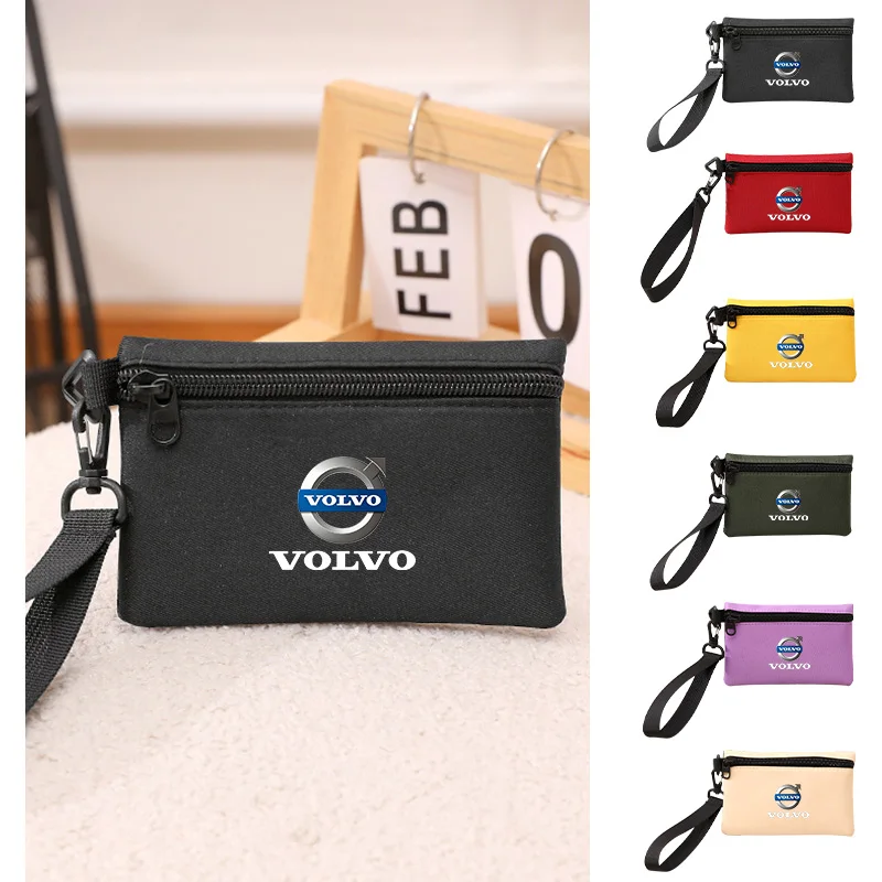 

Mini Coin Purse Money Pocket Wallet Key Bag Accessories For Volvo XC40 XC60 XC70 XC90 V40 V50 V60 V90 S60 S80 S90 EX90