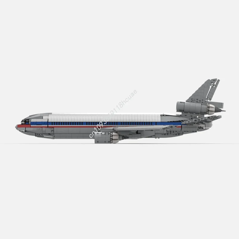 1895pcs MOC DC-10 American Airlines  Building Blocks Solve the problem up creativity teenager Adult collector Christmas toy Gift view 5