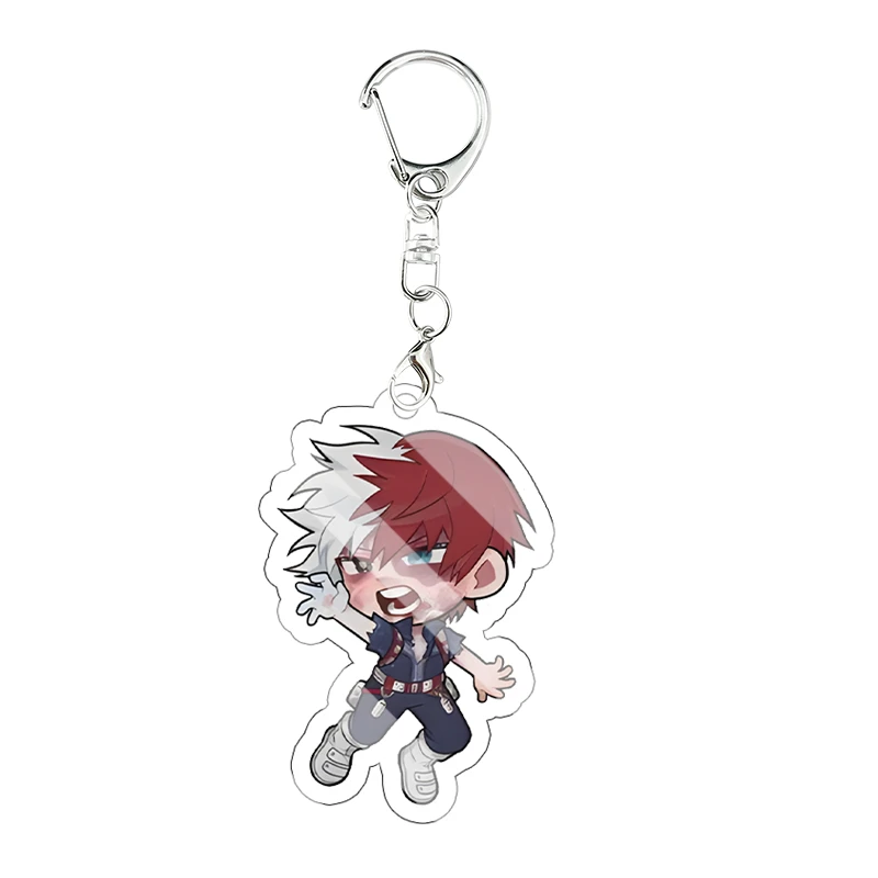 My Hero Academia Acryl-Schlüsselanhänger Niedliche Q-Version Shoto Todoroki Ochaco Uraraka Anhänger Taschencharms Anime-Deko Schlüsselring Geschenk – Detail 6