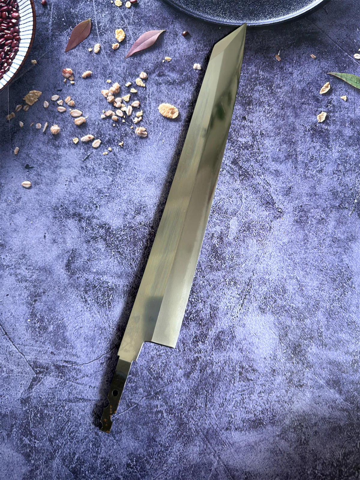 RHON DIY Japanese Kitchen Net Knife Blade VG10 Steel Chef's Cuisine Sashimi Sushi Slicing Kiritsuke Blank Knives Without Handle