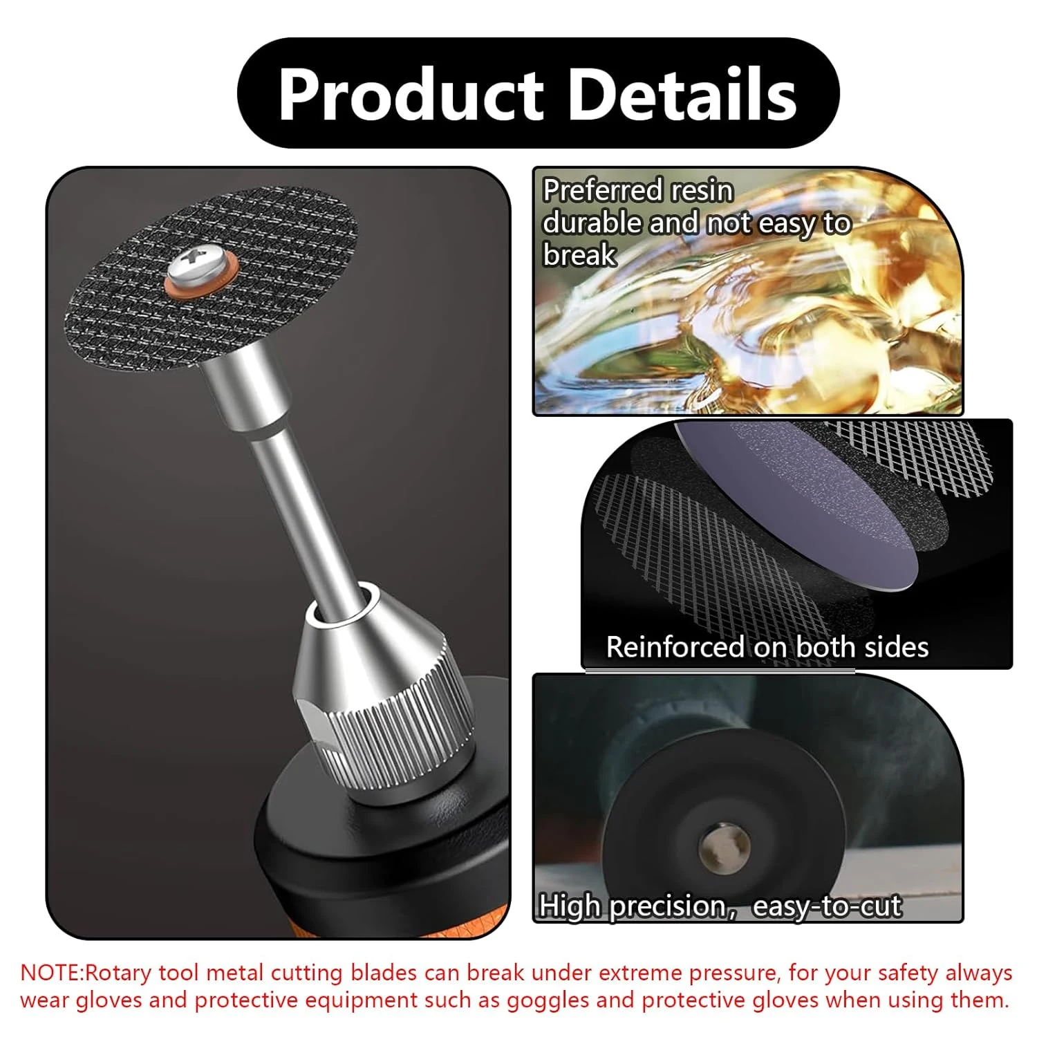 Discos de corte abrasivos de 32mm, muelas con mandriles de 2,35mm/3mm para accesorios, herramienta rotativa de corte de Metal, hoja de sierra