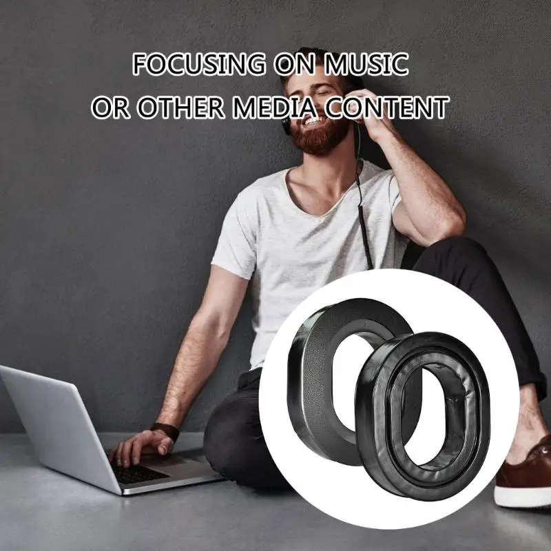 استبدال وسادات الأذن سماعات أذن وسائد الأذن تغطية الأذن ل Rig 800HS