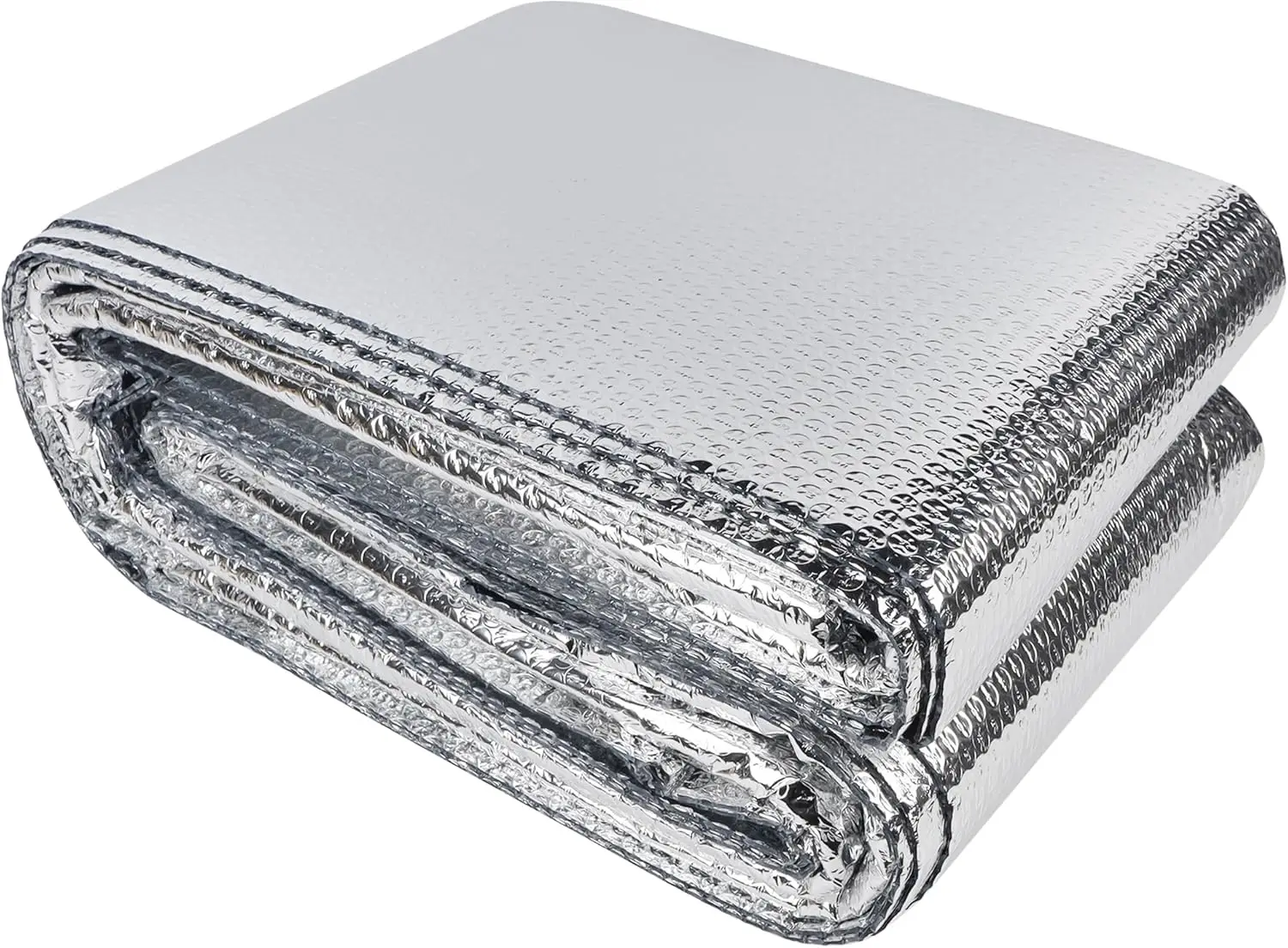 

Window Insulation Roll, 48IN x 20FT Reflective Heat Shield Bubble Film, Double-Sided Aluminum Foil for Garage Door, RV, Basement