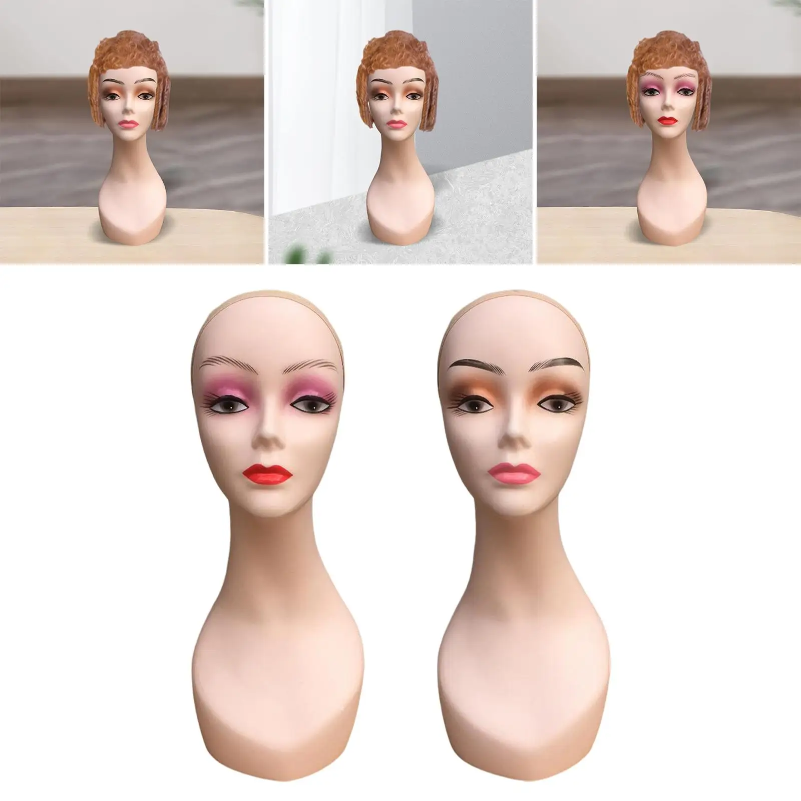 رأس عرض عارضة أزياء أنثى متينة وخفيفة الوزن لمجوهرات القلائد