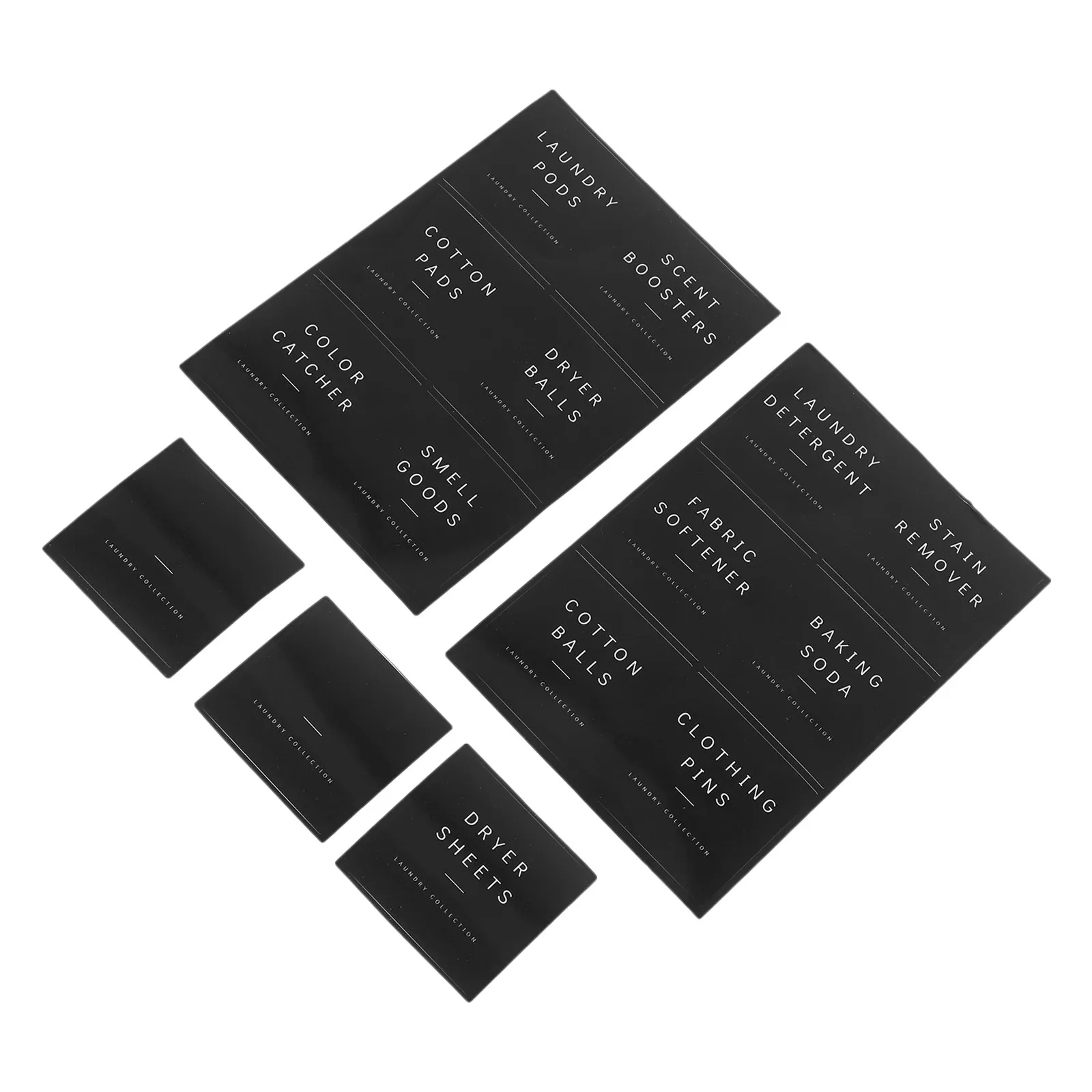 1Set Minimalist Laundry Room Labels Waterproof Laundry Bottle Stickers Adhesive Soap Dispenser Stickers for Organized Storage
