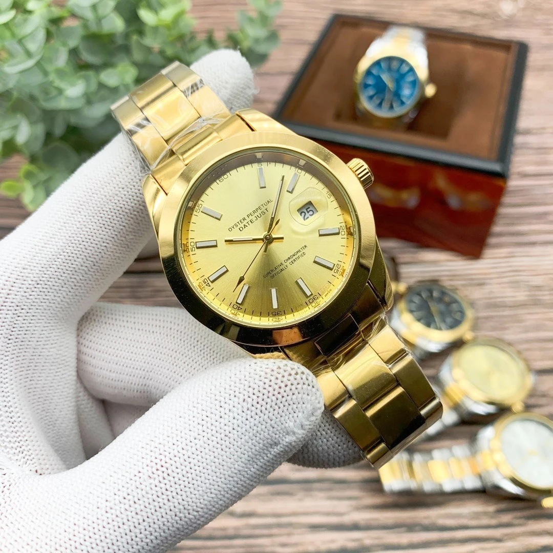 Luxury Designer Brand Watch Men High End Quartz Movement Status Symbol Wristwatch for Successful Businessmen to Enhance Prestige