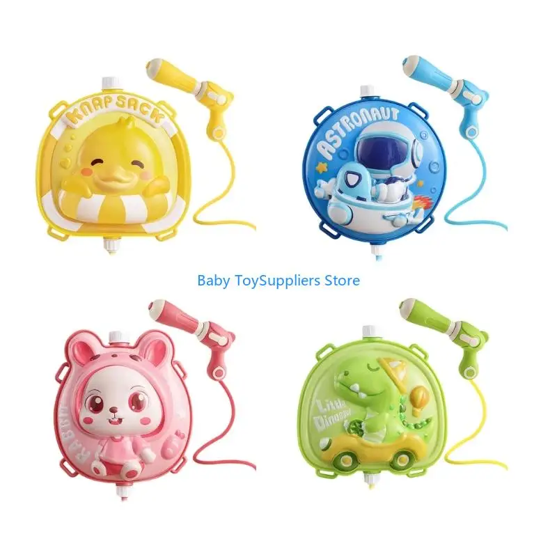

R1WF Kids Water Guns Backpack Pullout Water Squirter Toy For Family Gathering Party