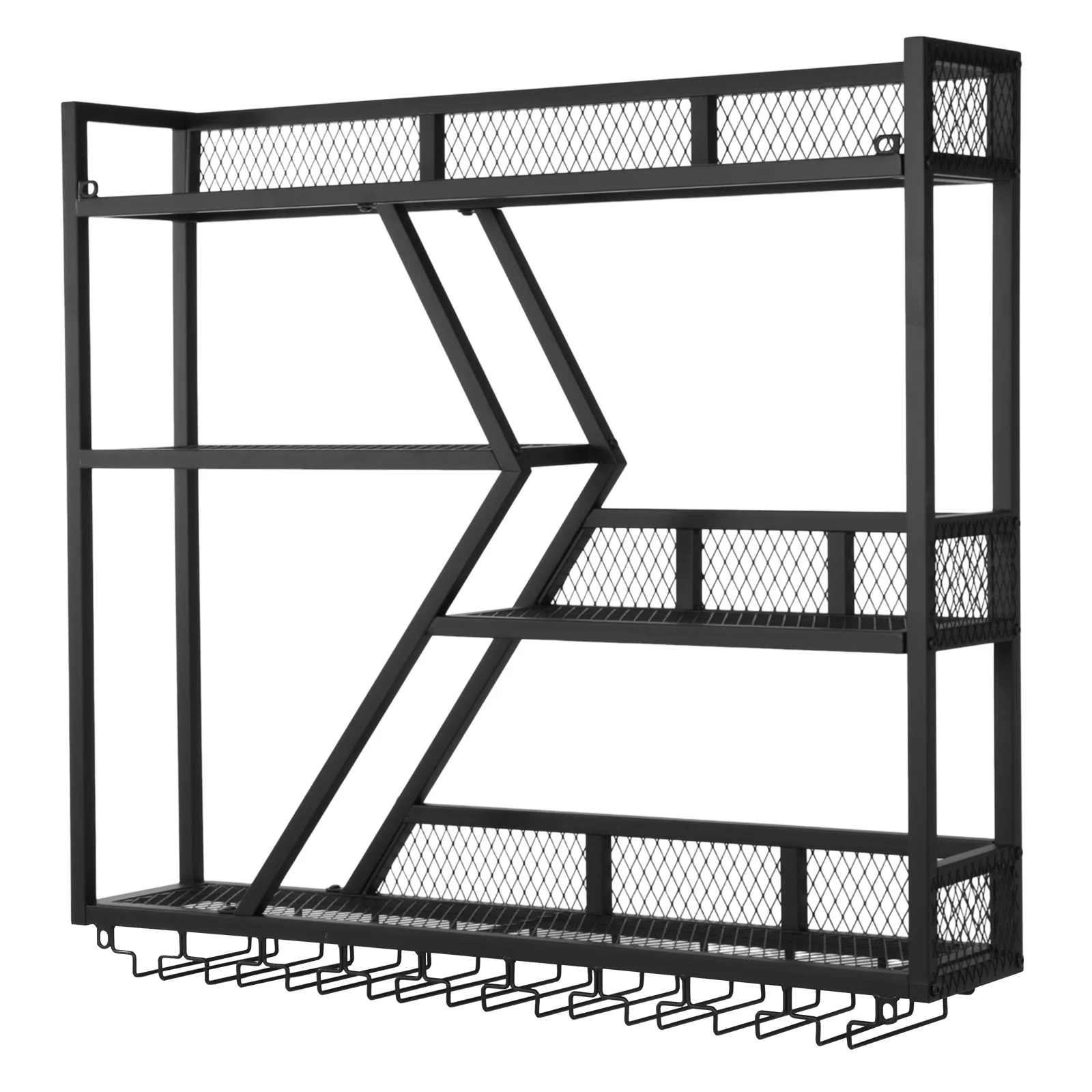 

Настенная винная полка (черная)