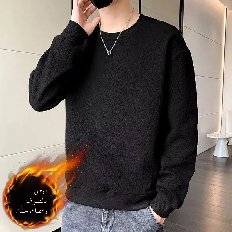 

Slim Fit round Ne Knitwear Men's Faion Brand Sli Autumn Winter Base irt 2024 New Model Men's Elely Tailored Top