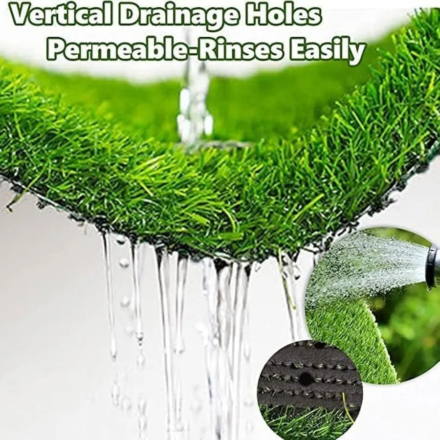 وسادة عشبية صناعية مقاس 51.2 × 31.5 بوصة للكلاب، عشب مزيف واقعي لتدريب الجرو في الأماكن المغلقة والخارجية، متينة وسهلة الاستخدام C #3