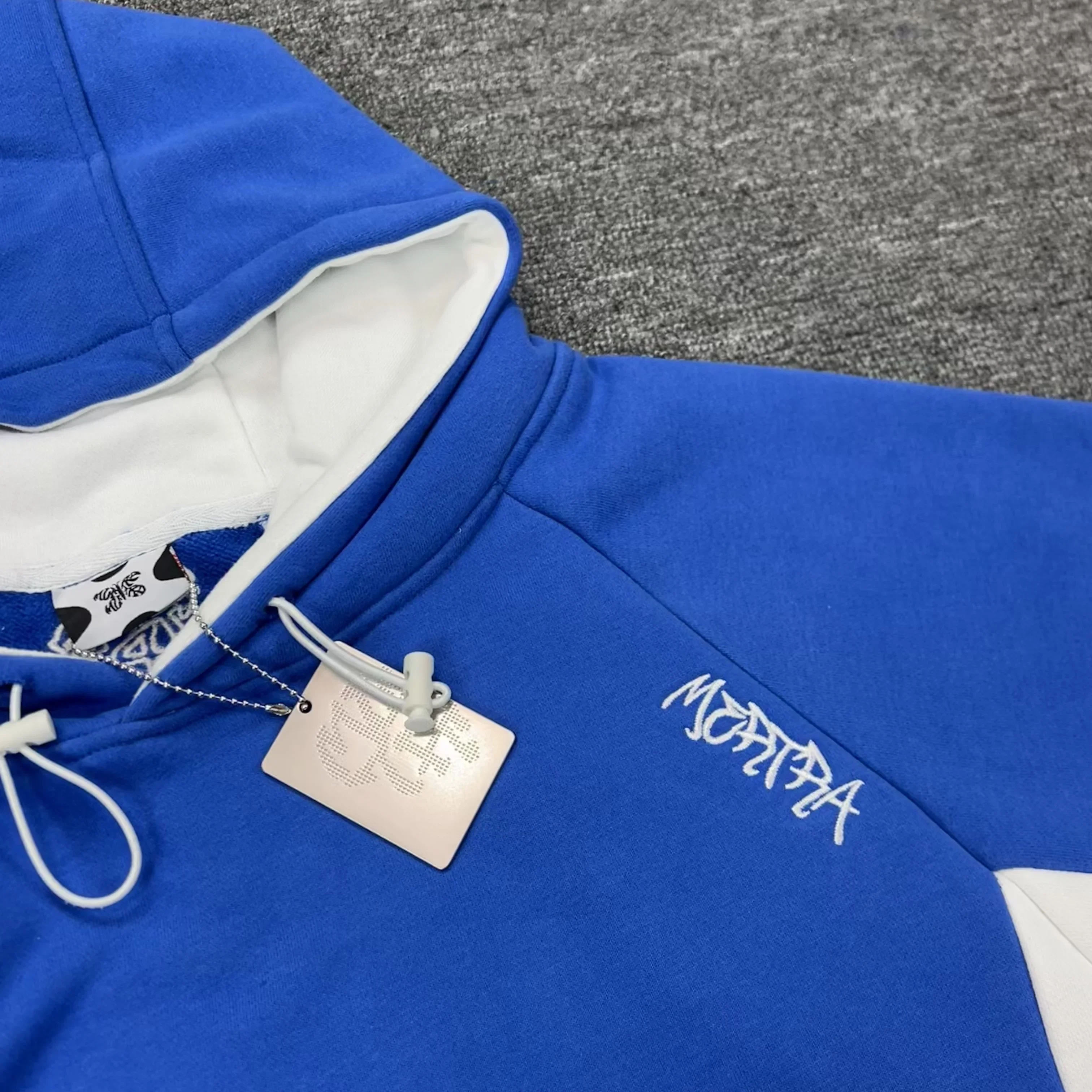 

HighQuality Mertra Splice Color Hoodie Sweatshirts Embroidery Logo Men Women Winter Autumn Casual Loose Hooded Pullovers