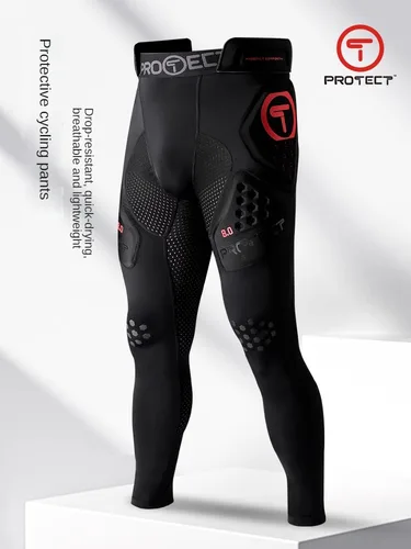 Imagen 2 del producto Pantalones de ciclismo para motocicleta de marca T, pantalones de carreras para locomotora, pantalones anticaída con protección de cadera para motocicleta todoterreno, pista Lindau para exteriores