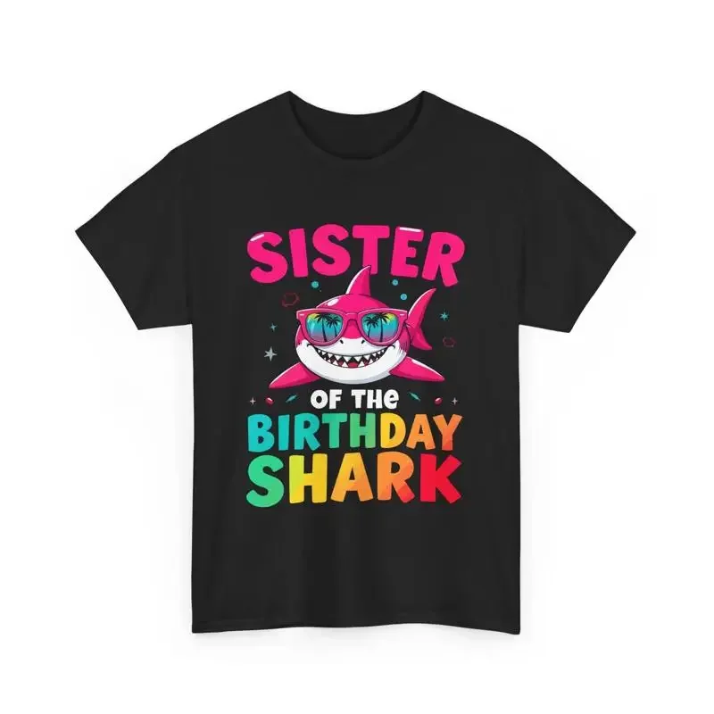 Sister Birthday Shark T-Shirt, süß für