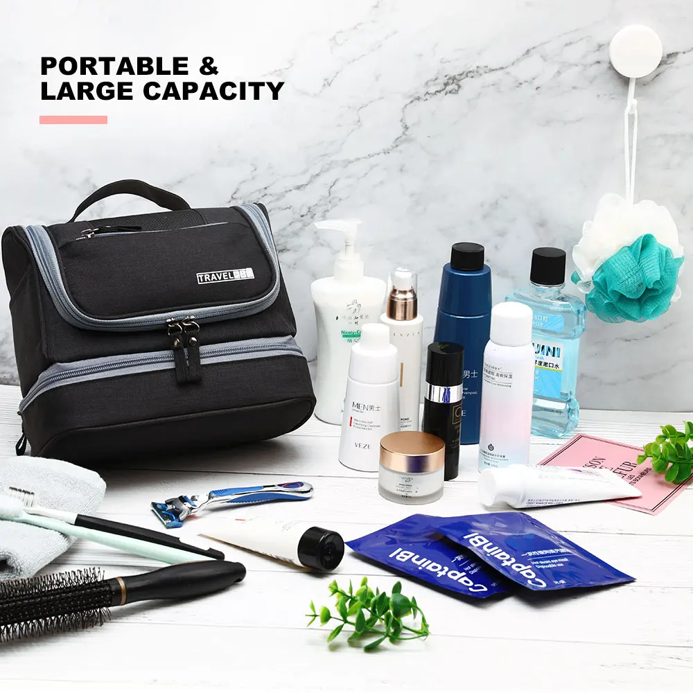 

1 piece of multi-functional storage bag, a portable toiletries and cosmetics storage pouch for travel