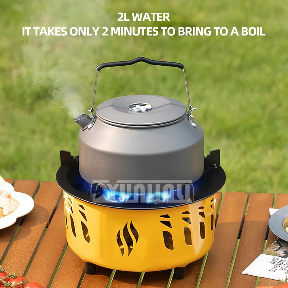 7-hole Fierce Fire Stove, Portable Windproof Gas Stove, Camping Car Stove, Outdoor Cooking Utensils
