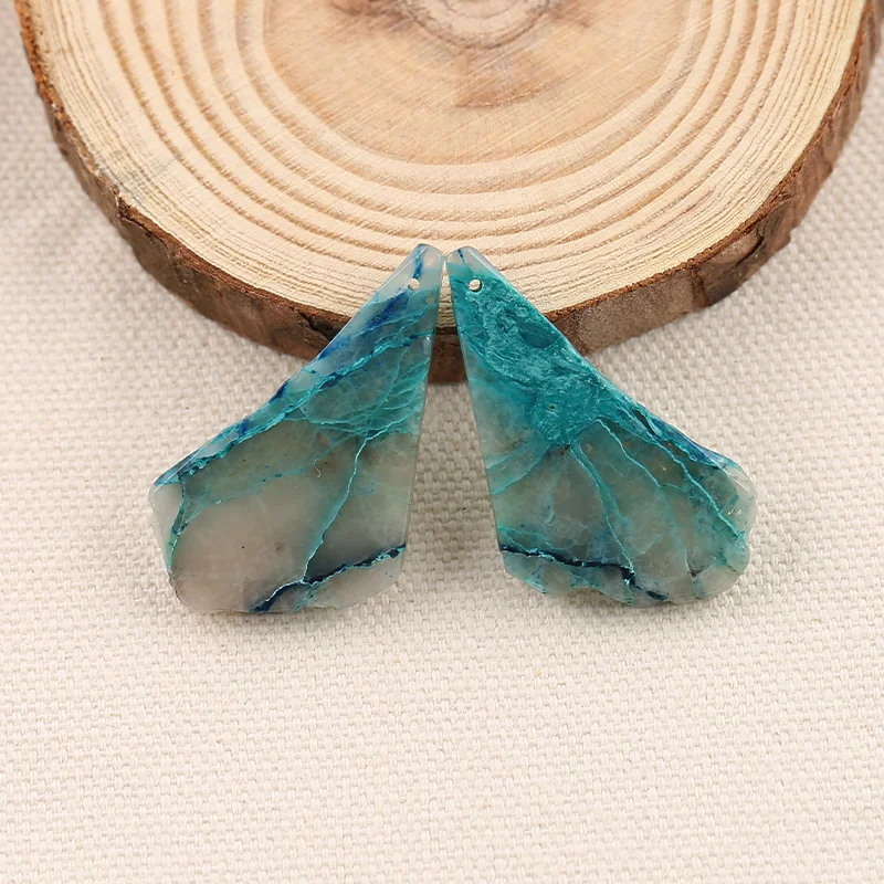 

AAA+ Rated B&F Blue Opal Earring Beads for Jewelry Making, Handmade Natural stones beads,Stones for jewelry Making Supplies