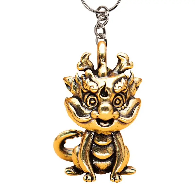 Fire Avoiding Dragon Pendant Metal Dragon Keychain Kids Bag Accessories Dragon Key Holders for Men Women Children All Ages