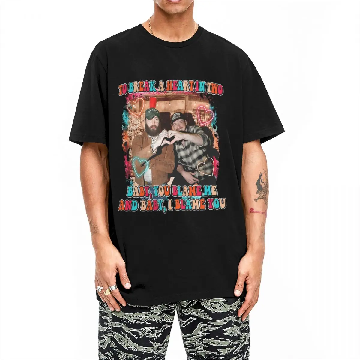 Amazing Wallen Malone It Takes Two T-Shirts Men Women's Pure Cotton I Had Some Help Morgan Posty Tee Shirt Graphic Clothes